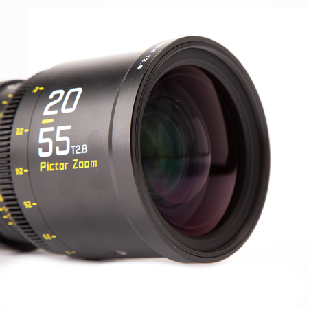 Used DZOFILM Pictor 20-55mm T2.8 Super35 Parfocal Cine Lens for PL Mount and Canon EF, Black E-