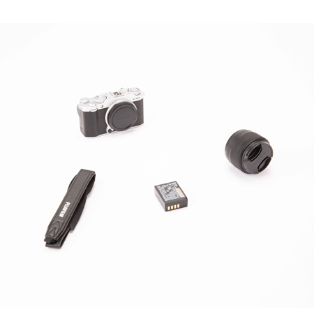 Fujifilm X-M5 Mirrorless Camera with XC 15-45mm f/3.5-5.6 OIS PZ Lens, Silver