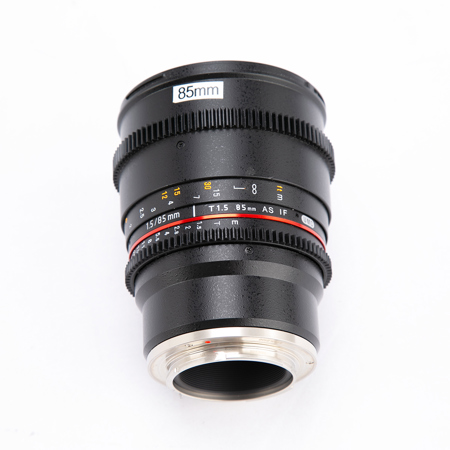 Rokinon 85mm T1.5 Cine Aspherical Lens for Sony E Mount, 7 Groups/9 Elements, 3.6' Minimum Focusing Distance