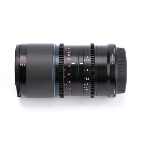 Sirui 35mm T2.9 1.6x Carbon Fiber Anamorphic Lens for Sony E - Neutral Flare
