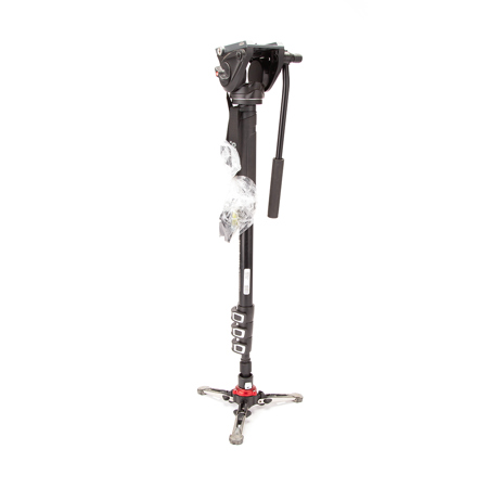 Manfrotto XPRO Aluminum Monopod with MVH500AH Fluid Video Head - SKU#1929780