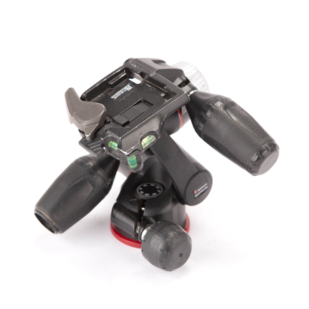 Manfrotto MHXPRO-3W X Pro 3-Way Head with Retractable Levers/Friction Controls, 17.64lbs Load Capacity