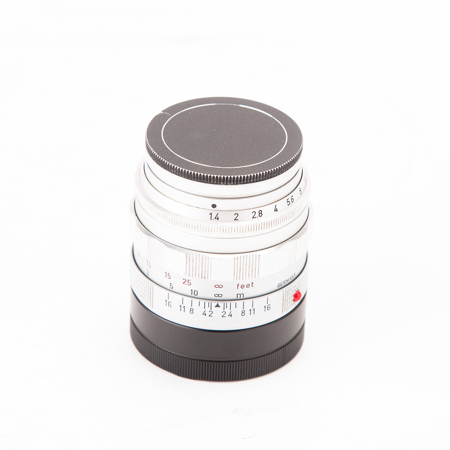 Leica 50mm f/1.4 Summilux-M Silver Chrome Finish Lens Ver 1 f/ M Series 11114