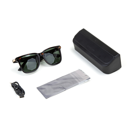 Ausounds AU-Lens Unisex True Wireless Audio Sunglasses, Tortoise