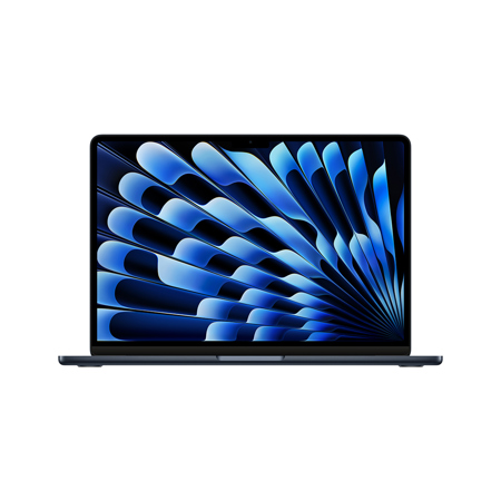 Apple MacBook Air 13.6" with Liquid Retina Display, M3 Chip, Late 2024, Midnight 8-Core / 8-Core 16GB 256GB SSD 30W Adapter
