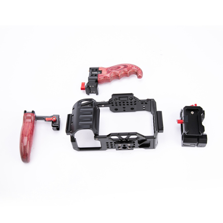 Came-TV Rig For Blackmagic Pocket Cinema Camera 4K/6K With Wooden Handles
