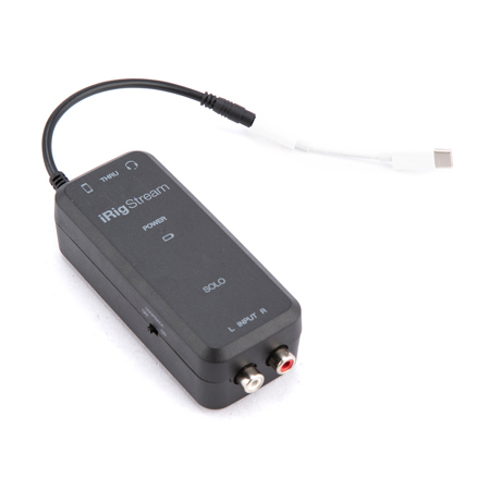 IK Multimedia iRig Stream Solo Ultracompact 3x1 TRRS Audio Interface SKU#1938073