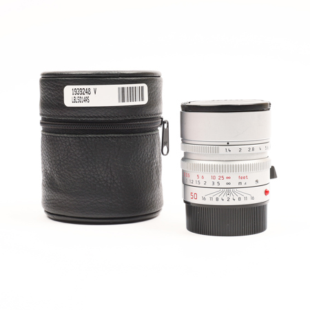 Leica 50mm f/1.4 SUMMILUX-M Aspherical, Manual Focus (Non 6-Bit Coded) Lens for M System - Silver.