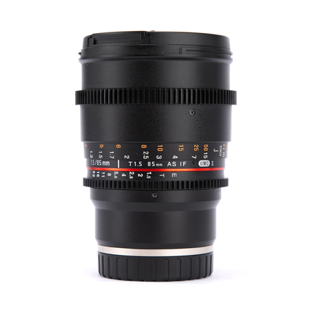 Rokinon 85mm T1.5 Cine Aspherical Lens for Sony E Mount, 7 Groups/9 Elements, 3.6' Minimum Focusing Distance