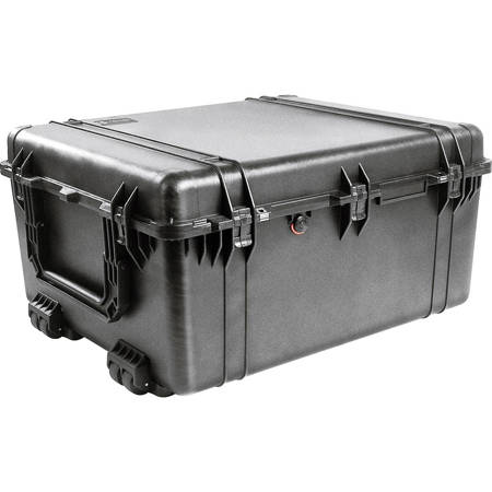 Pelican 1690 Watertight Hard Case with Wheels - Black, NO FOAM SKU#1939910