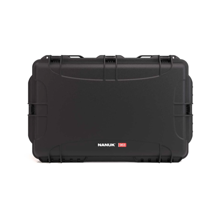 Nanuk Wheeled Series 963 Waterproof Hard Case with Lid Organizer and Padded Dividers, Black