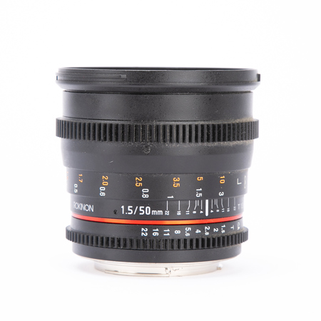 Rokinon 50mm T1.5 Cine DS Lens for Canon EF Mount, 6 Groups/9 Elements, 1.5' Minimum Focussing Distance