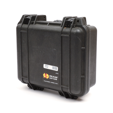 Pelican 1200 Watertight Mini-S Hard Case Without Foam Insert - Black