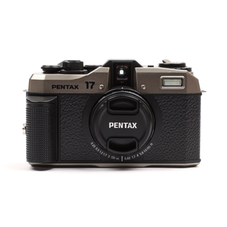 Pentax 17 Half Frame Compact Film Camera, Dark Silver