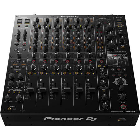 Pioneer Electronics DJM-V10-LF Creative Style 6-Channel Professional DJ Mixer with 60mm Long Fader