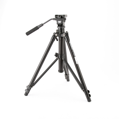 Magnus VT-400 Aluminum Tripod System with 2-Way Fluid Pan Head - SKU#1943383