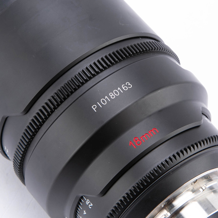 USED RED PRO PRIME 18mm T/1.8 Lens, PL Mount