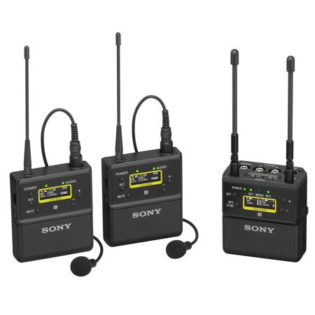 Sony UWP-D27 Dual-Channel Camera-Mount Wireless Omni Lavalier Microphone System, 90UC: 941.6 to 959.6MHz