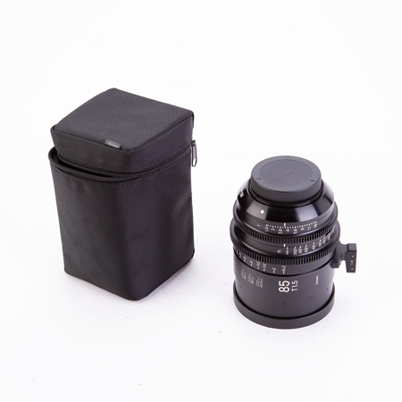 Sigma T1.5 Cine 85mm Full Frame High Speed Prime Lens with Canon EF Mount, 3' Minimum Focus Distance