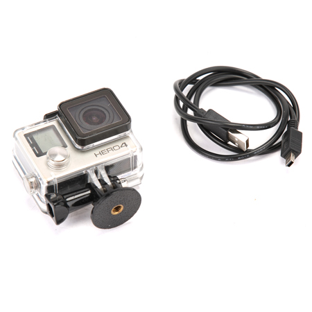 GoPro HERO4 Black Action Camera, 12MP, Supports 4K30, 2.7K50, 1080p Video, Ultra Wide Angle Glass Lens + SuperView, Wi-Fi and Bluetooth, Waterproof