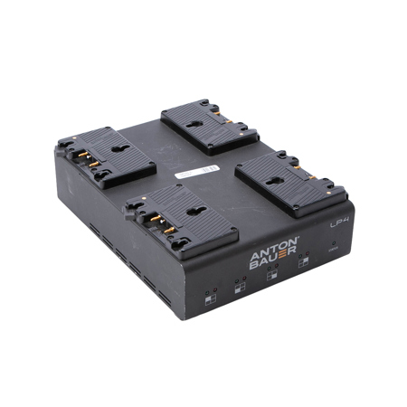 Anton Bauer LP4 Low Profile Quad Gold Mount Simultaneous 4-Position PowerCharger