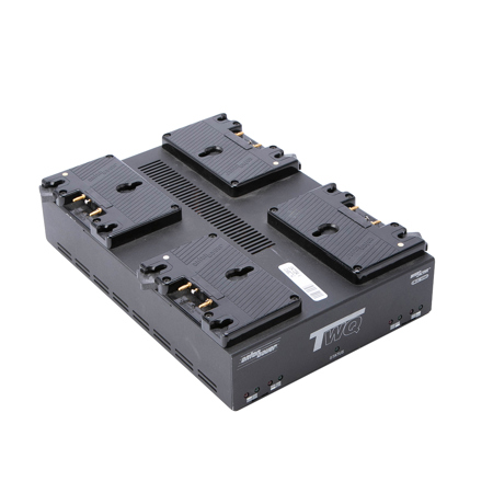 Anton Bauer Titan TWQ Simultaneous Interactive 4-Position Gold Mount Charger