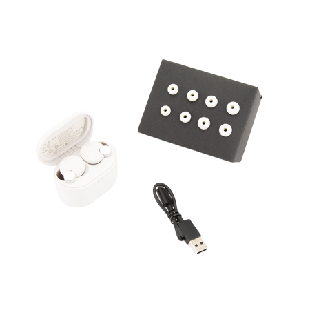 Yamaha TW-E7B True Wireless Active Noise Canceling Earbuds, White