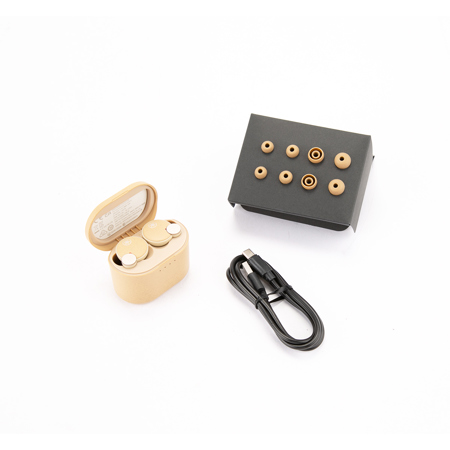Yamaha TW-E7B True Wireless Active Noise Canceling Earbuds, Beige
