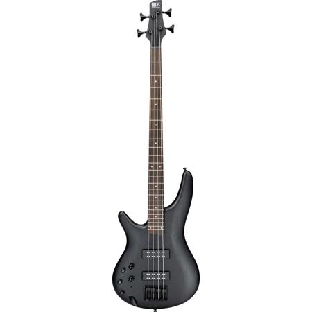 Ibanez SR300EBL SR Standard Electric Bass Left-Handed Guitar, White Dot Inlay Rosewood Fretboard, Weathered Black
