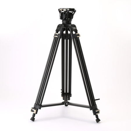 SmallRig AD-01 3751B 3-Section Heavy-Duty Aluminum Tripod with Fluid Head