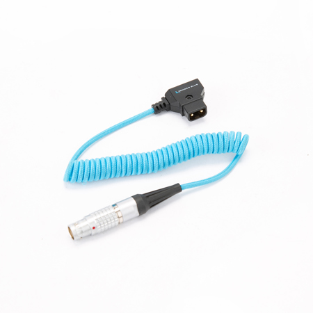 Kondor Blue Coiled D-Tap to ARRI ALEXA Mini Power Cable (16-32")