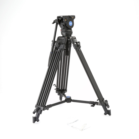 Benro BV6 PRO Tripod Kit, Includes A673T Video Tripod, BV6 Video Head, QR13 Plate, Mid-Level Spreader, Dual Spiked Feet, Removable Rubber Feet, Strap and Carry Case