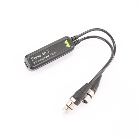 Audinate Dante AVIO 2-Channel Analog Input Adapter for Dante Audio Network