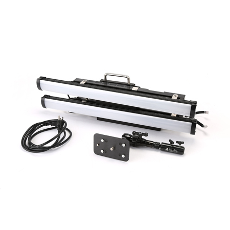 Cineo Lighting LB2-160 LightBlade Edge 2' 160W 2-Blade Fixture with Cables, Baby Pin and Re-Usable Coroplast Box