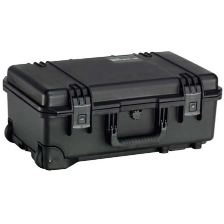 Pelican iM2500 Case with Wheels, Watertight, Padlockable Case, with Multilayer Cubed Foam Interior, Black