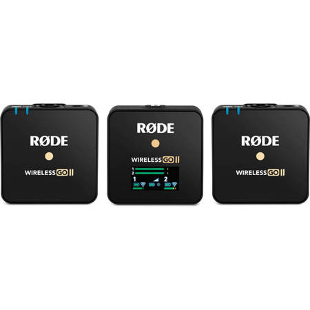 Rode Microphones Wireless GO II Compact Microphone System with 2x Transmitters and 1x Receiver