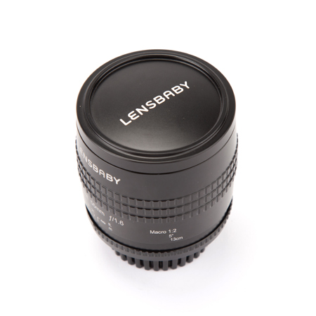 Lensbaby Velvet 56, 56mm f/1.6 Macro Lens for Nikon F - Traditional Black Finish