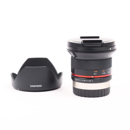 Samyang 12mm F2.0 NCS CS Ultra Wide, Manual Focus Lens for Fujifilm X-Mount Cameras, Black