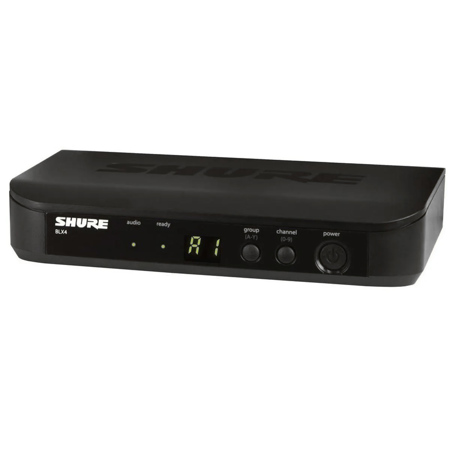 Shure BLX4 Single-Channel Wireless Receiver, H9: 512.125-541.800MHz