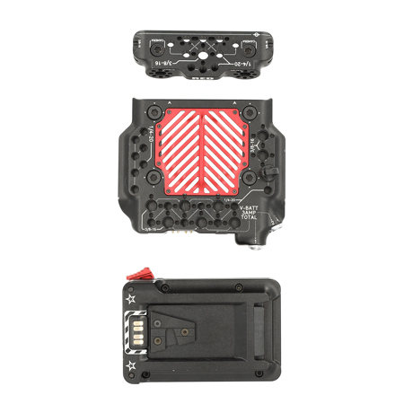 RED Digital Cinema Tactical Top Plate with Gold Mount Battery Adapter for V-RAPTOR Camera