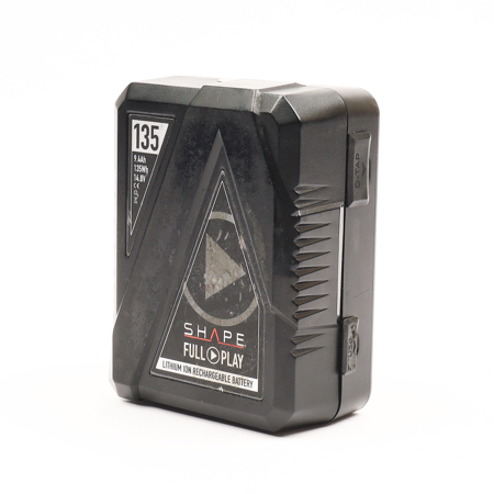 Shape Full Play 14.8V 135Wh 9.4Ah Rechargeable Lithium-Ion V-Mount Battery for Broadcast Video Cameras