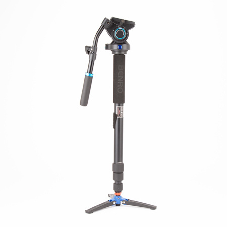 Benro A48TDS6 Video Monopod Kit - Twist Lock, with S6 Video Head and Case - Supports up 13.2 lbs, Maximum Height 72.8"