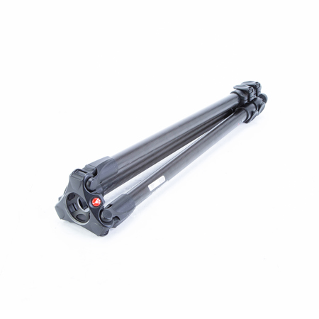 Manfrotto 535 CF 2-Stage, 3-Section Single Tube Video Tripod, Maximum Height 68", Supports 44 lbs
