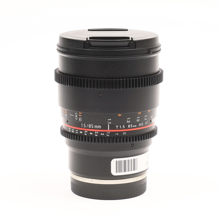 Rokinon 85mm T1.5 Cine Aspherical Lens for Sony E Mount, 7 Groups/9 Elements, 3.6' Minimum Focusing Distance
