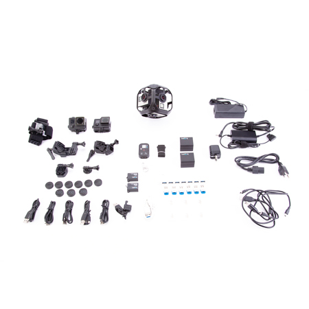 GoPro Omni Spherical Rig with 6 HERO4 Cameras (All Inclusive)