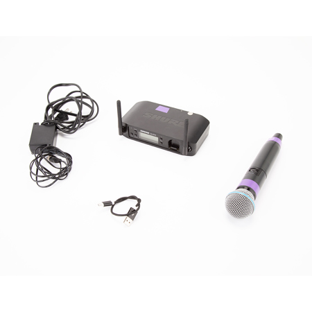 Shure GLXD4 Wireless Receiver System with GLXD2 Handheld Transmitter and SM58 Microphone