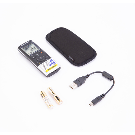 Olympus Olympus VN-8100PC Digital Voice Recorder with 2GB Memory, 843 Hours Recording Time, MP3 and WMA Recording, Silver