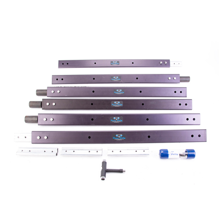 DanaDolly Track Kit, Includes 6x 3' Long Track Rail Section, 9x Track Splicers, 4x Track Ends, T-Tool and SKB Case with Custom Cut Foam