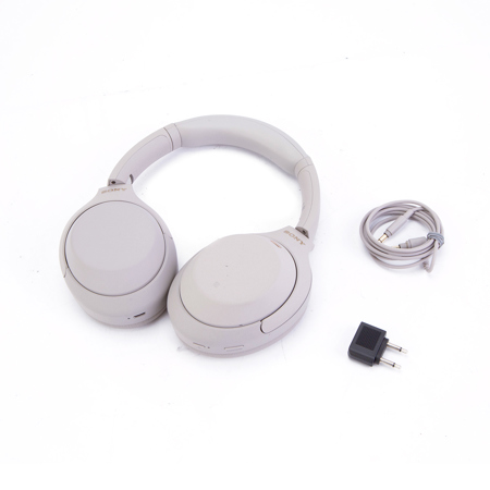 Sony WH-1000XM4 Over the Ear Noise Cancelling Headphones, Silver