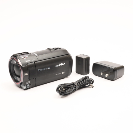 Panasonic HC-V770 Full HD Camcorder, 20x Optical / 50x Intelligent Zoom, 3" Touchscreen LCD, 24MP Still Images, HDR Video Recording, Built-in Wi-Fi / NFC